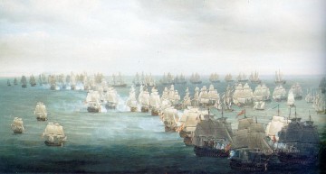 Warship Painting - Trafalgar Sea Warfare